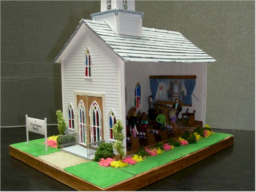 church dollhouse